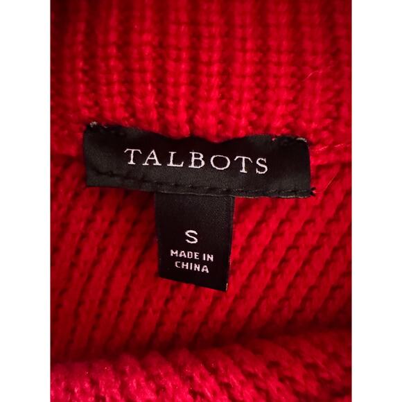 Talbots Red Turtleneck Sweater – Size Small - Picture 7 of 8